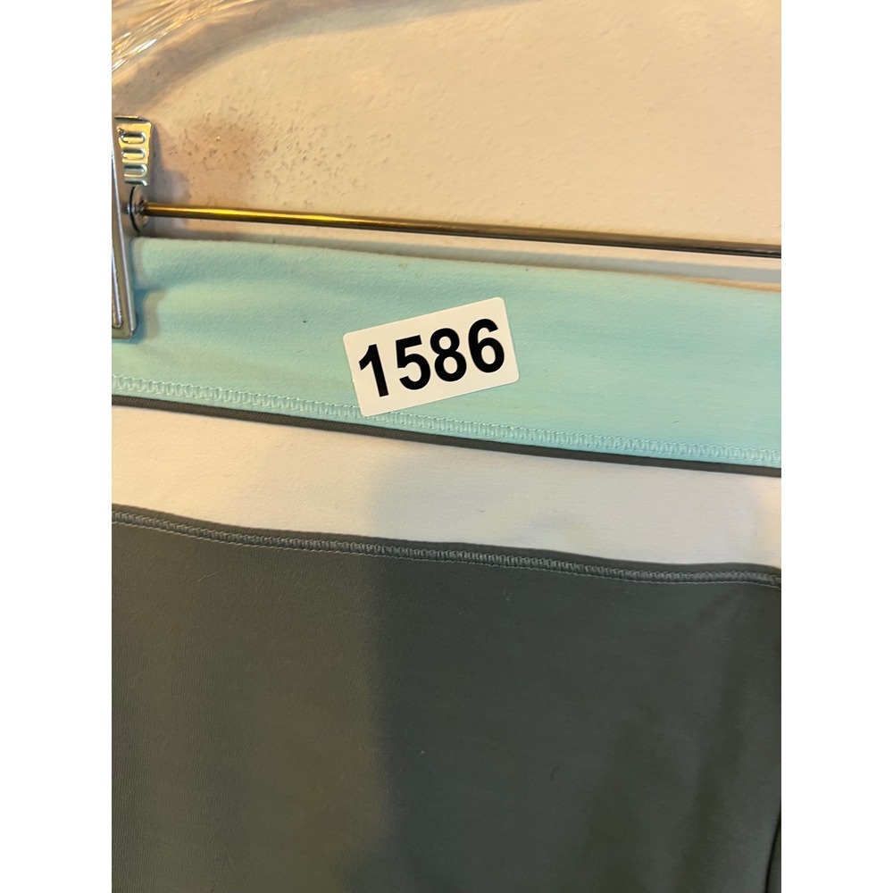 VSX Womens Yoga Pants‎ Colorblock Waistband Gray Teal Size M - Picture 6 of 6